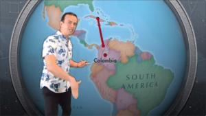Colombia moving map Colombia moving map